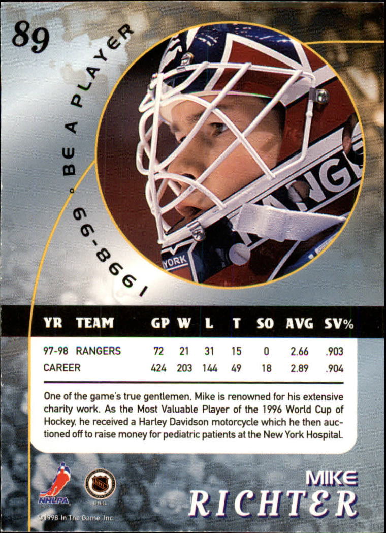 1998-99 In the Game Be A Player - #197 Nicklas Lidstrom