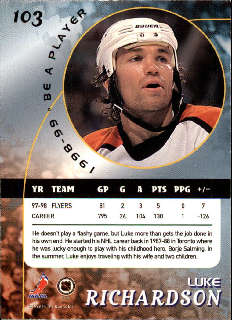 1998-99 In the Game Be A Player - #197 Nicklas Lidstrom