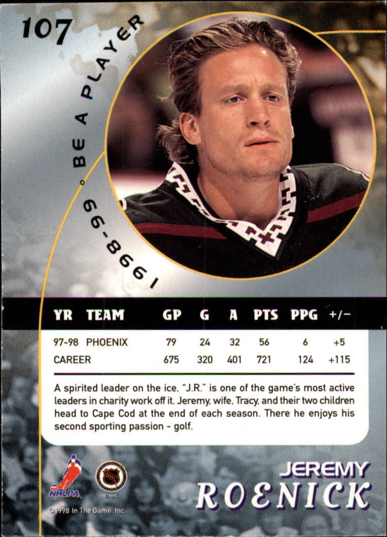 1998-99 In the Game Be A Player - #197 Nicklas Lidstrom