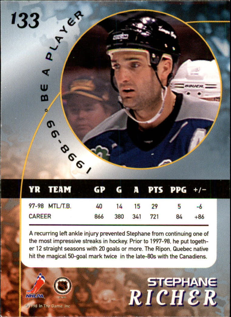 1998-99 In the Game Be A Player - #197 Nicklas Lidstrom