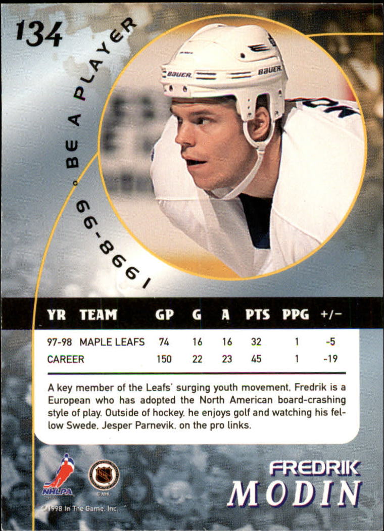 1998-99 In the Game Be A Player - #197 Nicklas Lidstrom