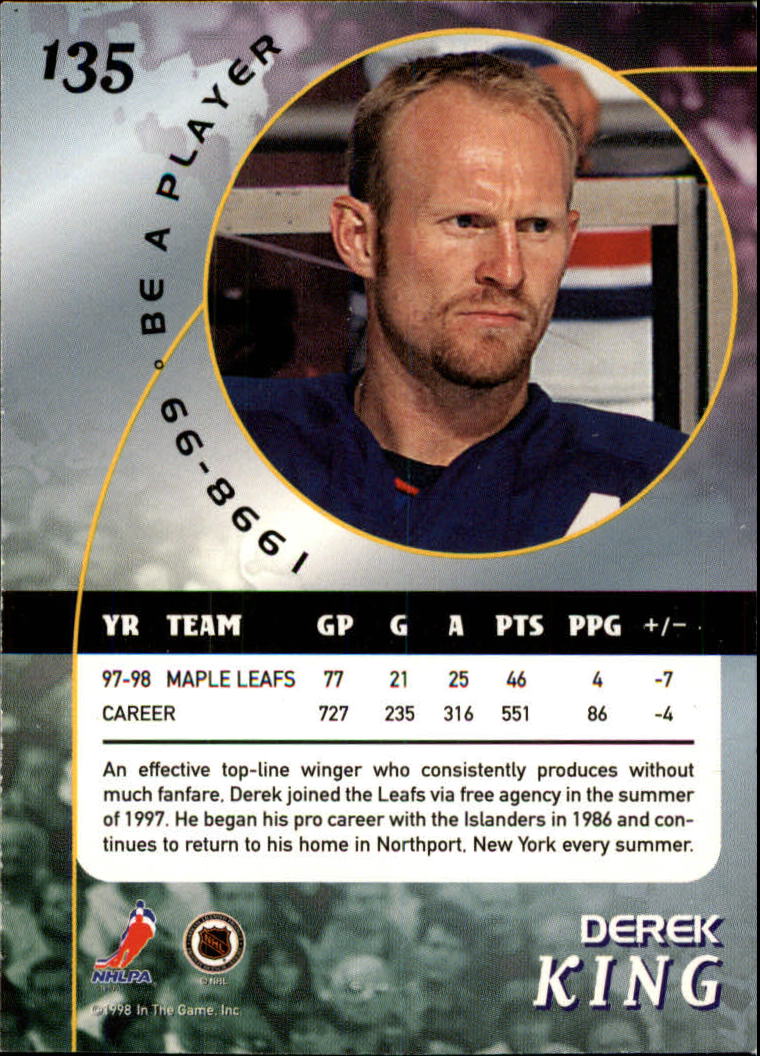 1998-99 In the Game Be A Player - #197 Nicklas Lidstrom