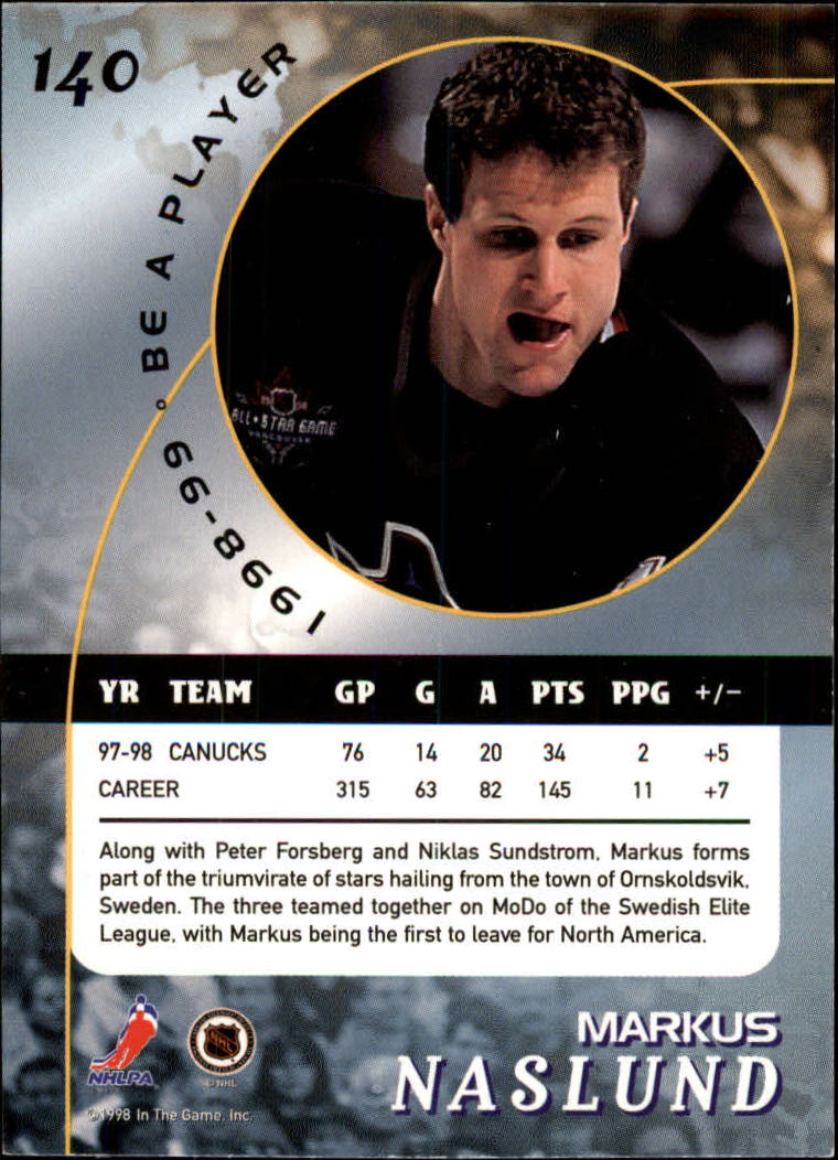 1998-99 In the Game Be A Player - #197 Nicklas Lidstrom