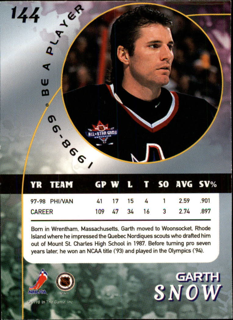 1998-99 In the Game Be A Player - #197 Nicklas Lidstrom