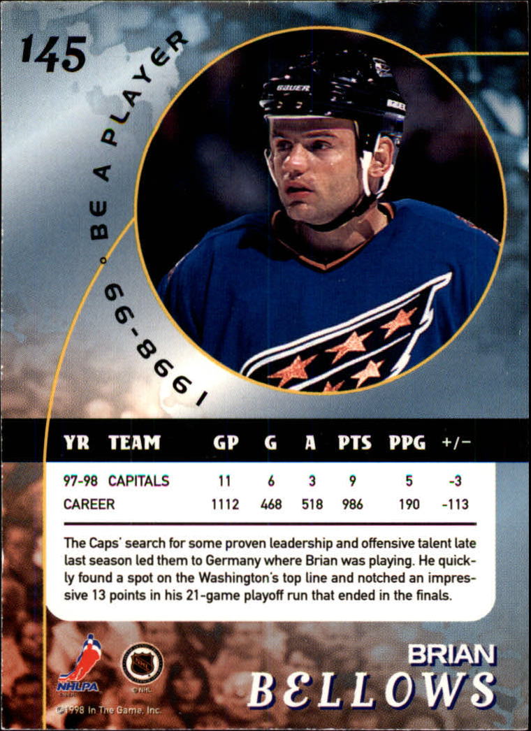 1998-99 In the Game Be A Player - #197 Nicklas Lidstrom