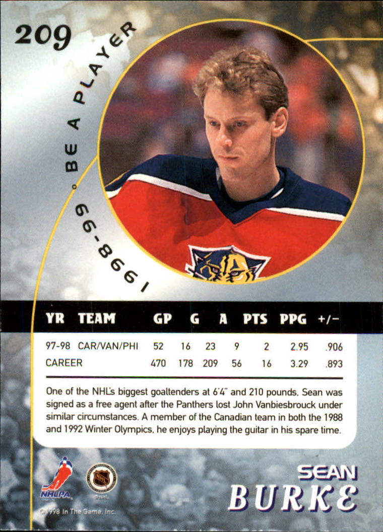 1998-99 In the Game Be A Player - #197 Nicklas Lidstrom