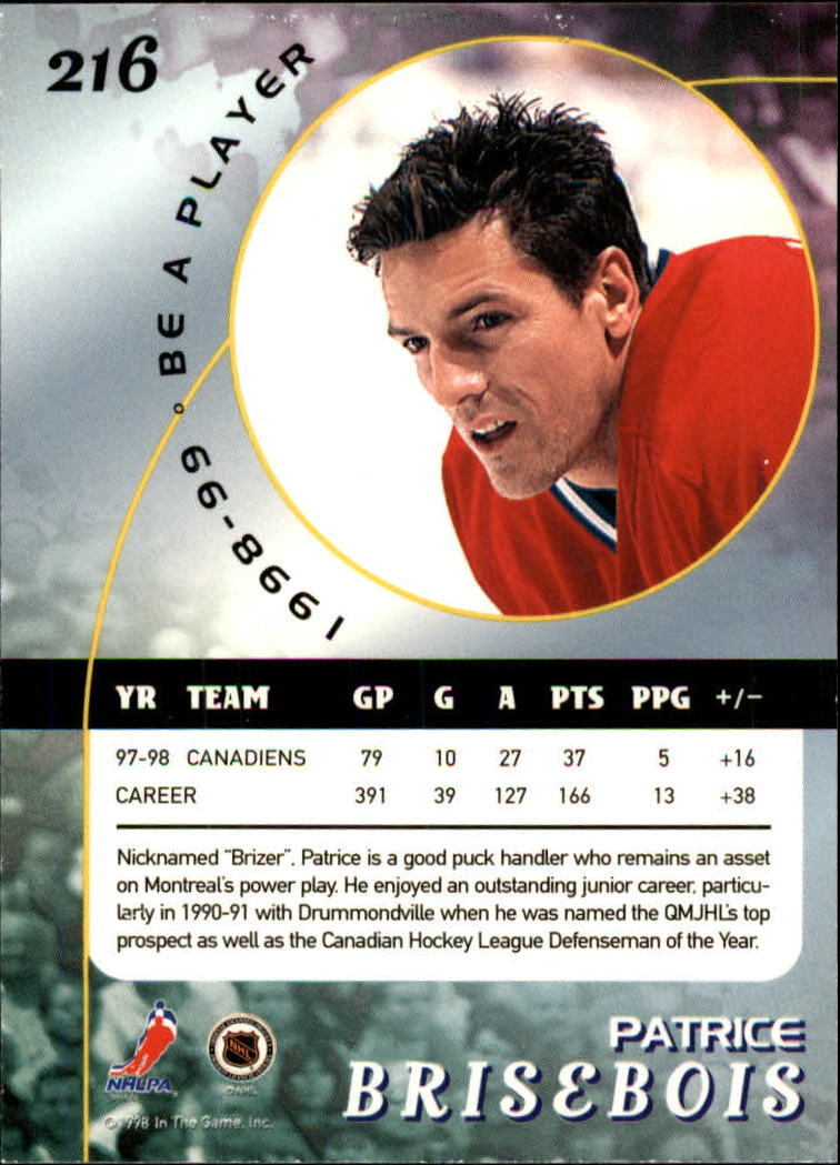 1998-99 In the Game Be A Player - #197 Nicklas Lidstrom