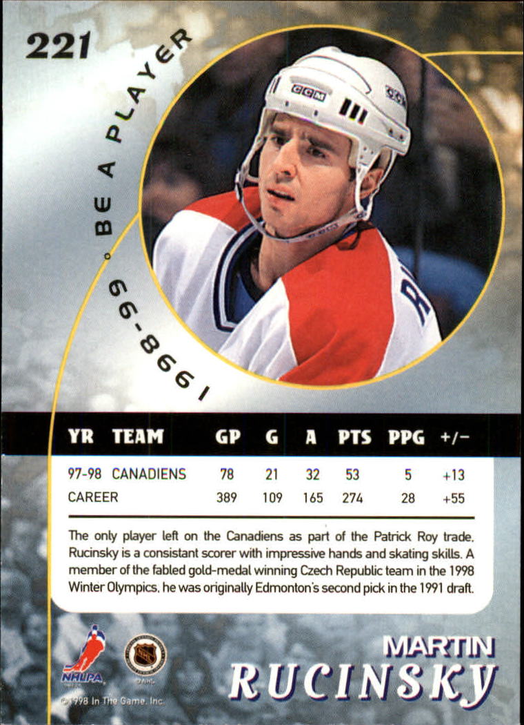 1998-99 In the Game Be A Player - #197 Nicklas Lidstrom