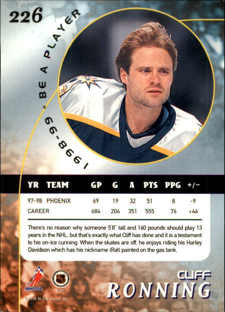 1998-99 In the Game Be A Player - #197 Nicklas Lidstrom