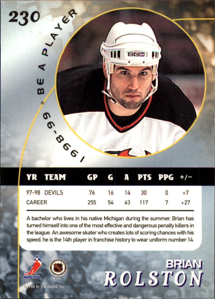 1998-99 In the Game Be A Player - #197 Nicklas Lidstrom