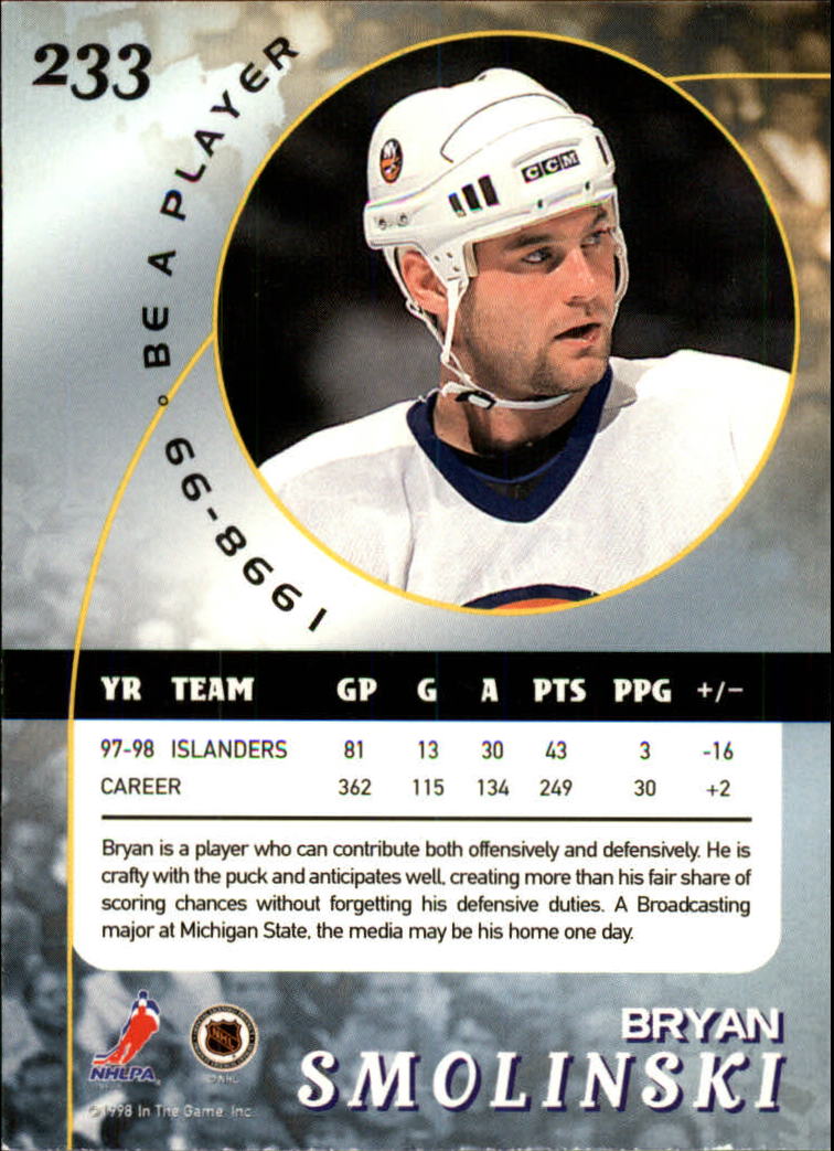 1998-99 In the Game Be A Player - #197 Nicklas Lidstrom