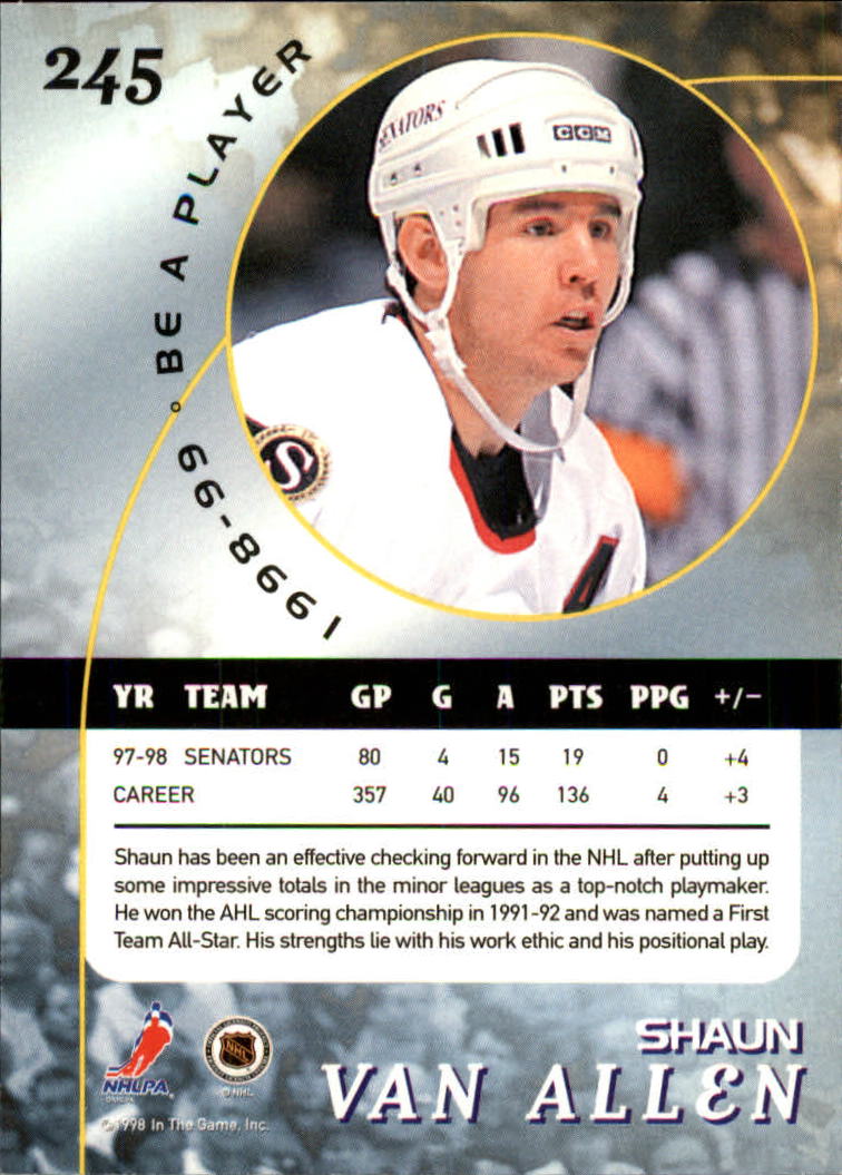 1998-99 In the Game Be A Player - #197 Nicklas Lidstrom