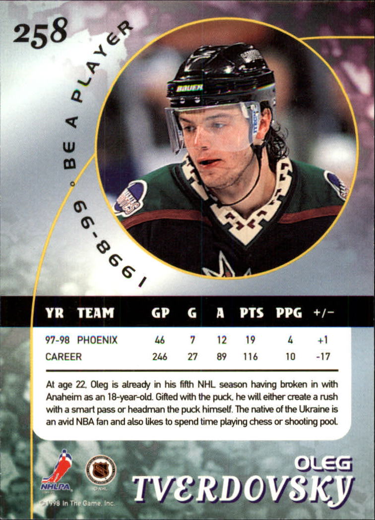 1998-99 In the Game Be A Player - #197 Nicklas Lidstrom