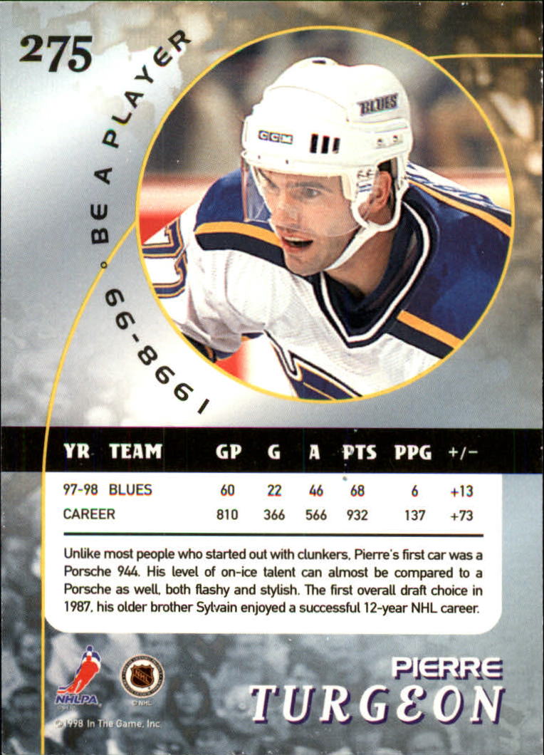 1998-99 In the Game Be A Player - #197 Nicklas Lidstrom