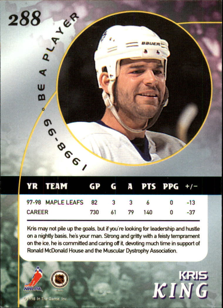 1998-99 In the Game Be A Player - #197 Nicklas Lidstrom