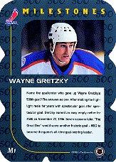 1998-99 Be A Player All-Star Milestones #M1 Wayne Gretzky back image