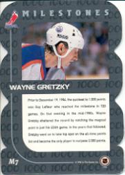 1998-99 Be A Player All-Star Milestones #M7 Wayne Gretzky back image
