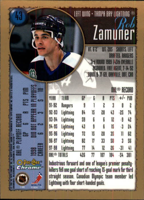 A7545- 1998-99 O-Pee-Chee Chrome Hk 1-242 +Inserts -You Pick- 15+ FREE US SHIP - Picture 39 of 263