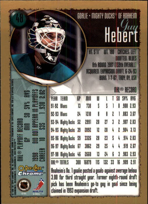 A7545- 1998-99 O-Pee-Chee Chrome Hk 1-242 +Inserts -You Pick- 15+ FREE US SHIP - Picture 45 of 263