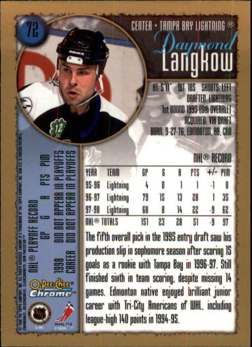 A7545- 1998-99 O-Pee-Chee Chrome Hk 1-242 +Inserts -You Pick- 15+ FREE US SHIP - Picture 59 of 263