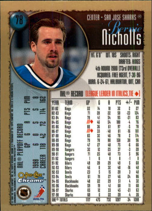 A7545- 1998-99 O-Pee-Chee Chrome Hk 1-242 +Inserts -You Pick- 15+ FREE US SHIP - Picture 63 of 263