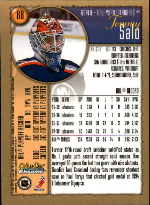 A7545- 1998-99 O-Pee-Chee Chrome Hk 1-242 +Inserts -You Pick- 15+ FREE US SHIP - Picture 73 of 263