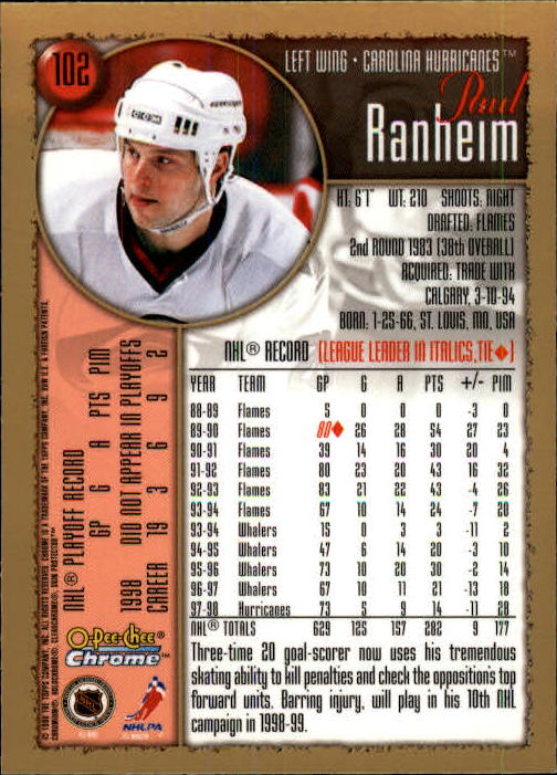 A7545- 1998-99 O-Pee-Chee Chrome Hk 1-242 +Inserts -You Pick- 15+ FREE US SHIP - Picture 87 of 263