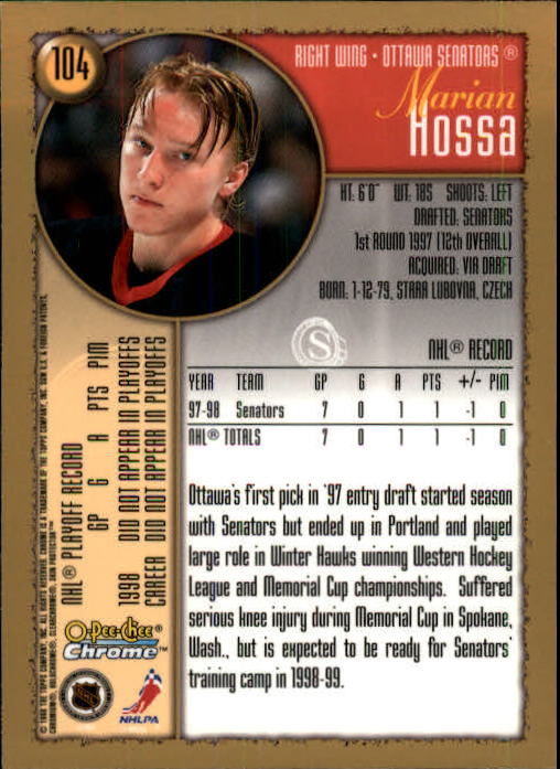 A7545- 1998-99 O-Pee-Chee Chrome Hk 1-242 +Inserts -You Pick- 15+ FREE US SHIP - Picture 89 of 263