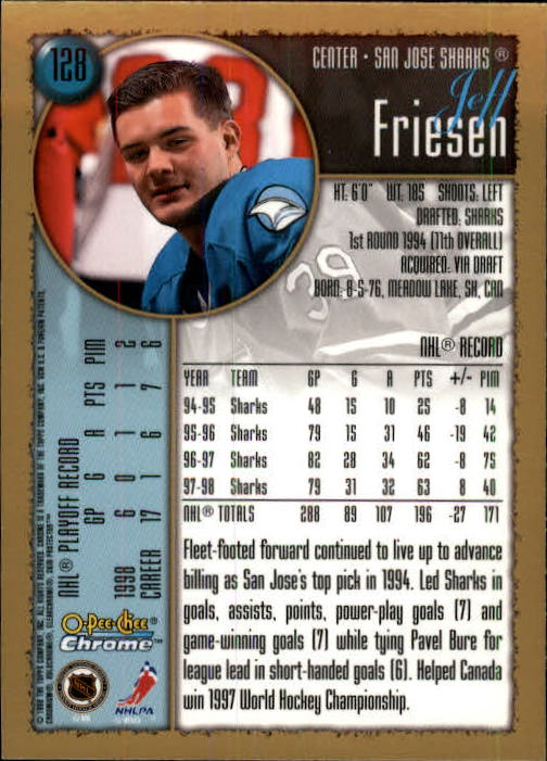 A7545- 1998-99 O-Pee-Chee Chrome Hk 1-242 +Inserts -You Pick- 15+ FREE US SHIP - Picture 107 of 263