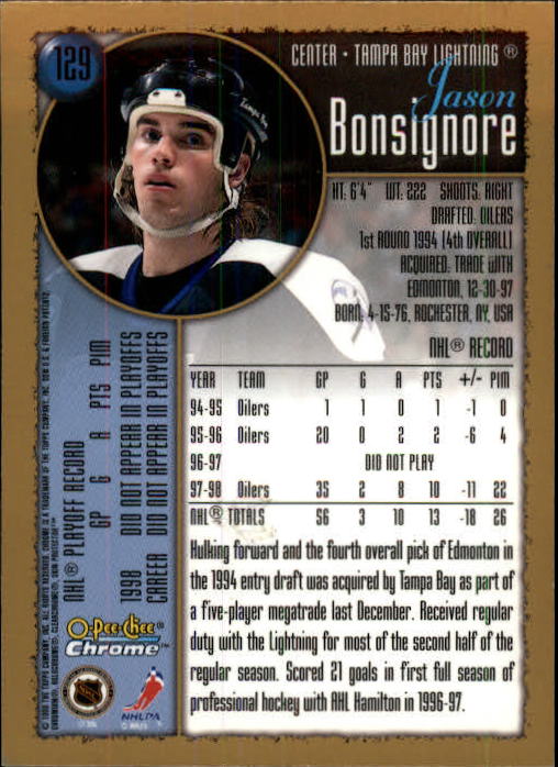 A7545- 1998-99 O-Pee-Chee Chrome Hk 1-242 +Inserts -You Pick- 15+ FREE US SHIP - Picture 109 of 263