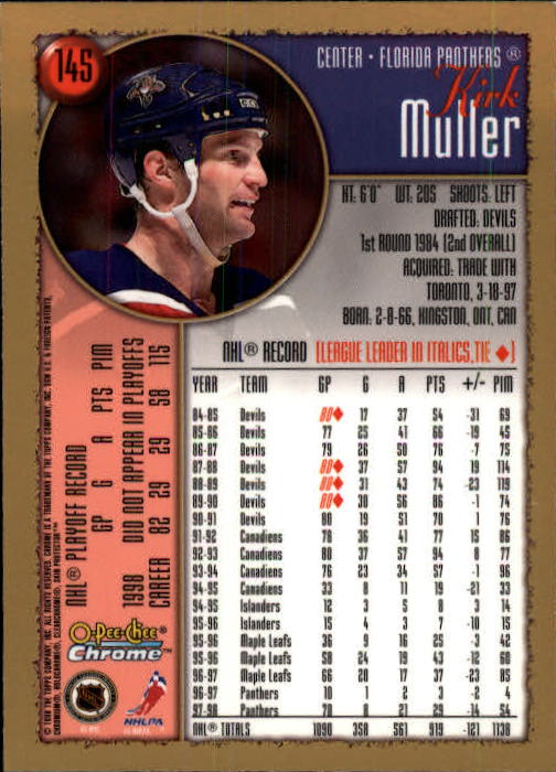 A7545- 1998-99 O-Pee-Chee Chrome Hk 1-242 +Inserts -You Pick- 15+ FREE US SHIP - Picture 125 of 263