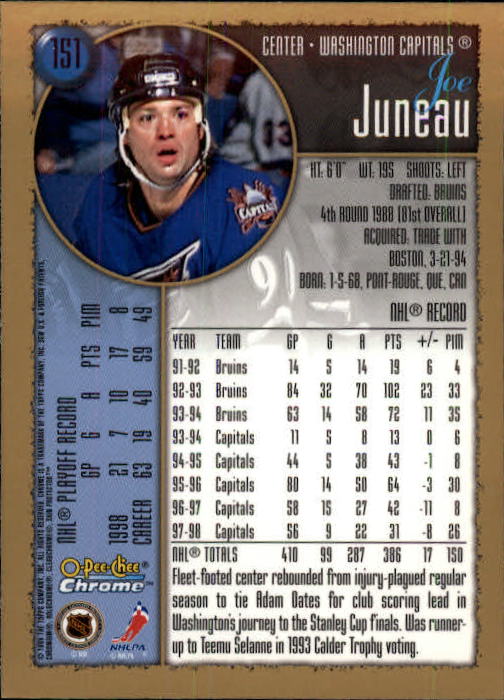A7545- 1998-99 O-Pee-Chee Chrome Hk 1-242 +Inserts -You Pick- 15+ FREE US SHIP - Picture 135 of 263