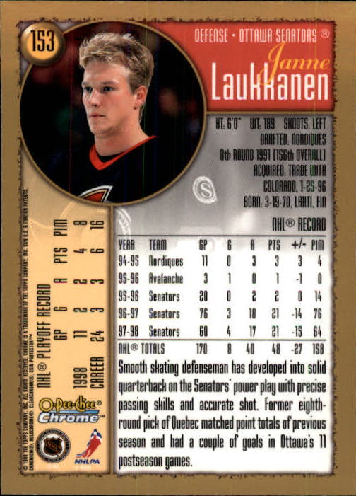 A7545- 1998-99 O-Pee-Chee Chrome Hk 1-242 +Inserts -You Pick- 15+ FREE US SHIP - Picture 137 of 263