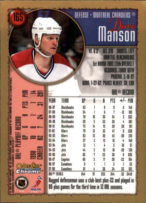 A7545- 1998-99 O-Pee-Chee Chrome Hk 1-242 +Inserts -You Pick- 15+ FREE US SHIP - Picture 151 of 263