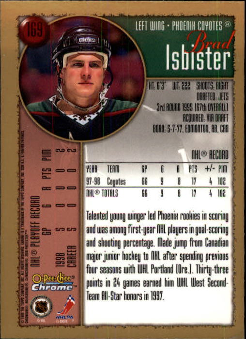 A7545- 1998-99 O-Pee-Chee Chrome Hk 1-242 +Inserts -You Pick- 15+ FREE US SHIP - Picture 153 of 263