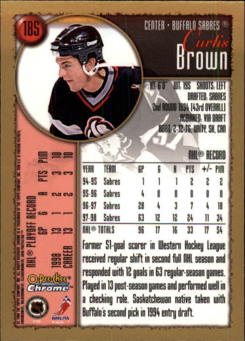 A7545- 1998-99 O-Pee-Chee Chrome Hk 1-242 +Inserts -You Pick- 15+ FREE US SHIP - Picture 165 of 263