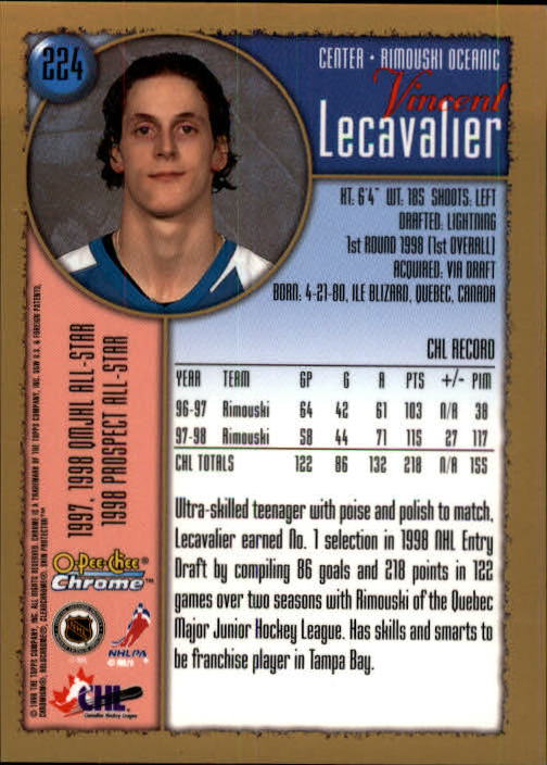 A7545- 1998-99 O-Pee-Chee Chrome Hk 1-242 +Inserts -You Pick- 15+ FREE US SHIP - Picture 193 of 263