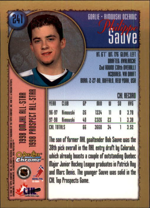 A7545- 1998-99 O-Pee-Chee Chrome Hk 1-242 +Inserts -You Pick- 15+ FREE US SHIP - Picture 213 of 263