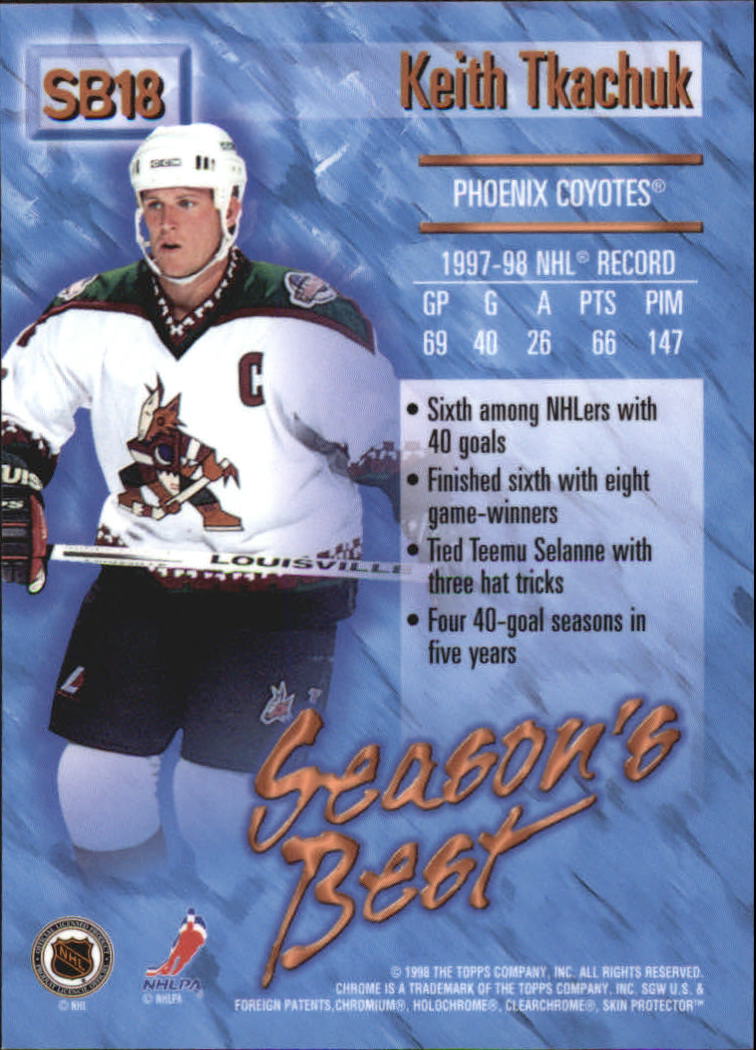 A7545- 1998-99 O-Pee-Chee Chrome Hk 1-242 +Inserts -You Pick- 15+ FREE US SHIP - Picture 251 of 263