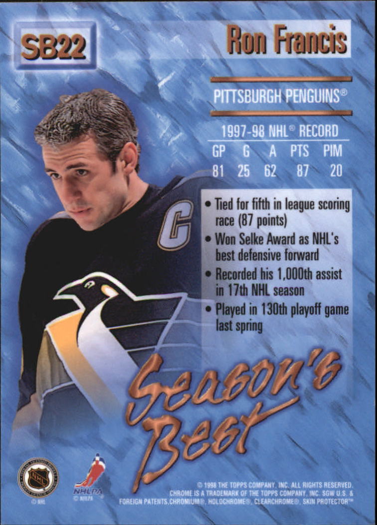 A7545- 1998-99 O-Pee-Chee Chrome Hk 1-242 +Inserts -You Pick- 15+ FREE US SHIP - Picture 255 of 263