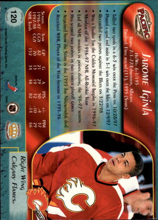 B5135- 1998-99 Pacific Hockey Cards 1-250 +Rookies -You Pick- 15+ FREE US SHIP - Picture 197 of 427