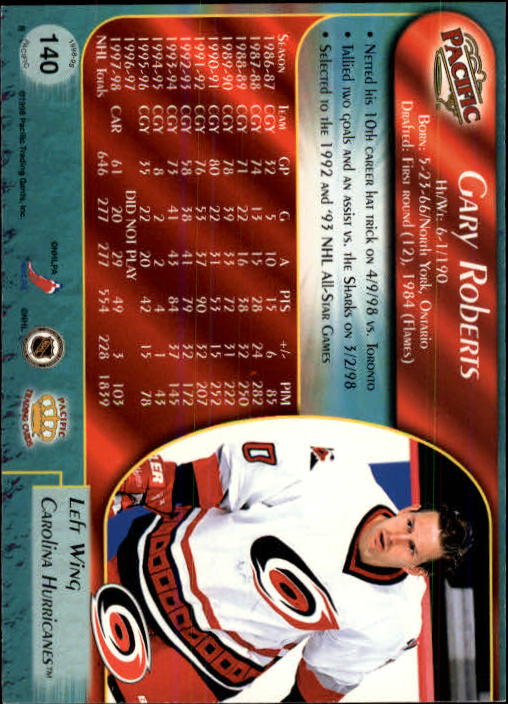 B5135- 1998-99 Pacific Hockey Cards 1-250 +Rookies -You Pick- 15+ FREE US SHIP - Picture 235 of 427