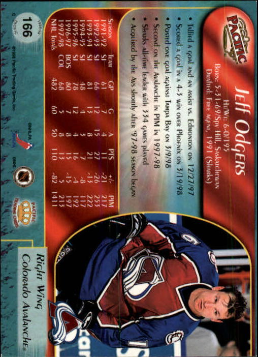 B5135- 1998-99 Pacific Hockey Cards 1-250 +Rookies -You Pick- 15+ FREE US SHIP - Picture 287 of 427