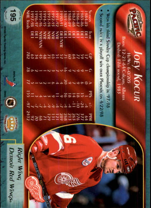 B5135- 1998-99 Pacific Hockey Cards 1-250 +Rookies -You Pick- 15+ FREE US SHIP - Picture 329 of 427