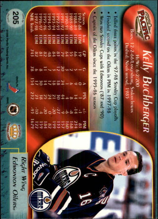 B5135- 1998-99 Pacific Hockey Cards 1-250 +Rookies -You Pick- 15+ FREE US SHIP - Picture 347 of 427