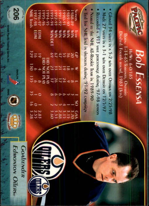 B5135- 1998-99 Pacific Hockey Cards 1-250 +Rookies -You Pick- 15+ FREE US SHIP - Picture 349 of 427