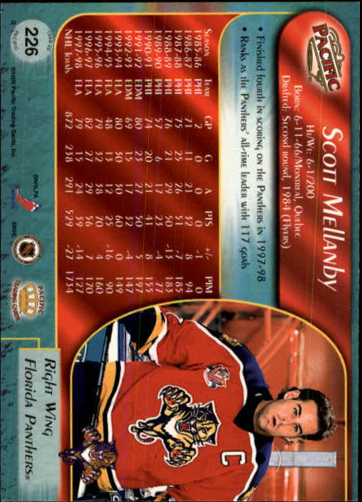 B5135- 1998-99 Pacific Hockey Cards 1-250 +Rookies -You Pick- 15+ FREE US SHIP - Picture 385 of 427