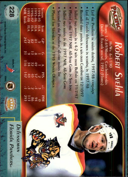 B5135- 1998-99 Pacific Hockey Cards 1-250 +Rookies -You Pick- 15+ FREE US SHIP - Picture 389 of 427