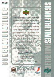 Sports Card Back
