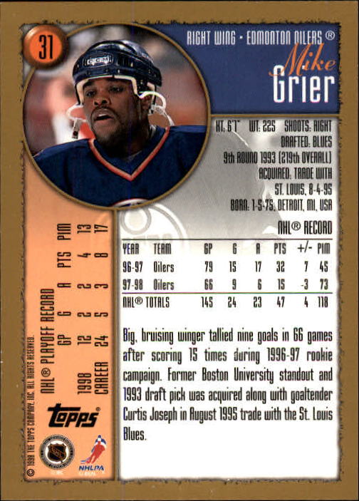 A3939- 1998-99 Topps Hockey Card #s 1-242 +Rookies -You Pick- 15+ FREE US SHIP - Picture 13 of 81